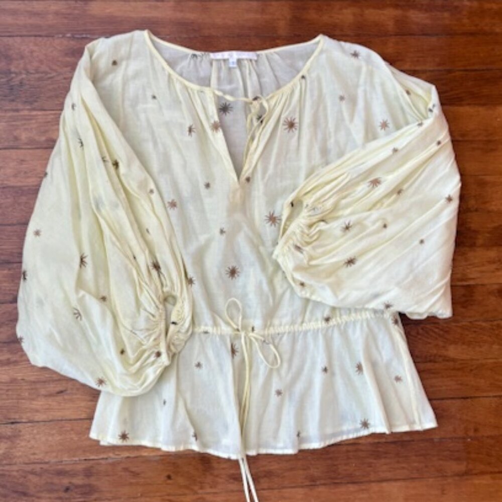 Erica Tanov Cotton Poet's Top